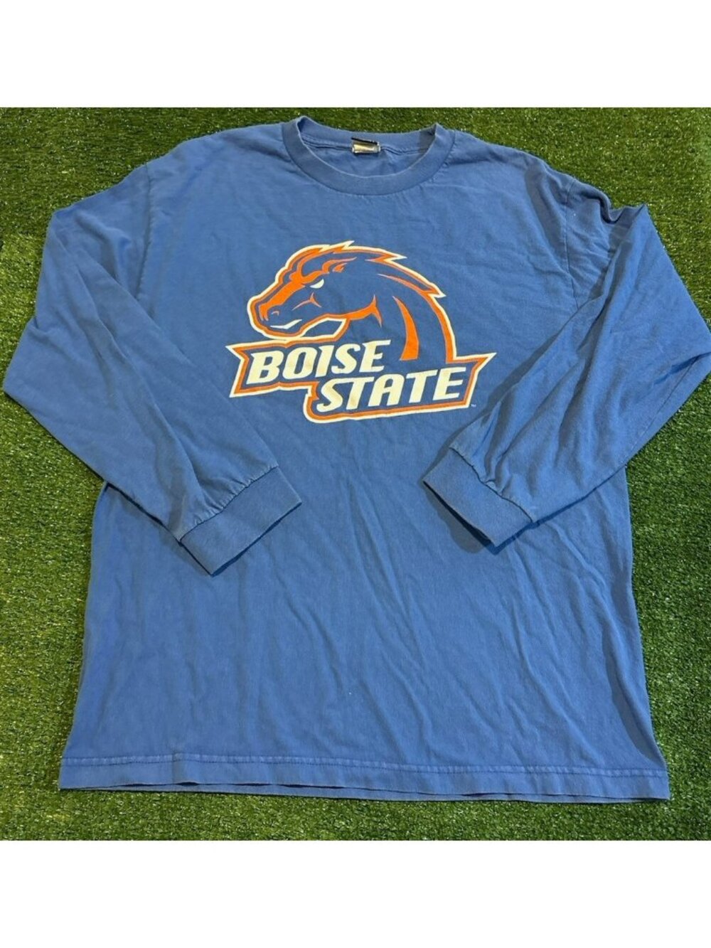 Vintage Boise State Broncos shirt mens large blue CI Sport football long sleeve